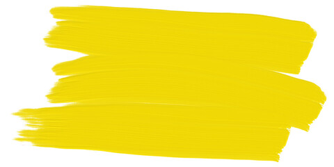 yellow brush banner for text label_bumblebee  single illustration on transparency background