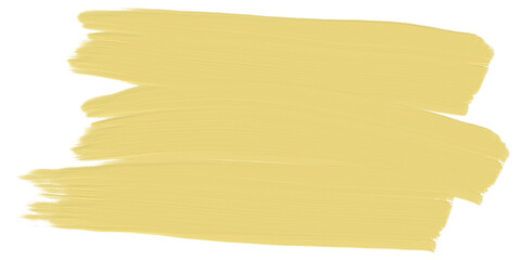 yellow brush banner for text label_mellow  single illustration on transparency background