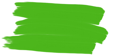 green brush banner for text label_kelly green single illustration on transparency background