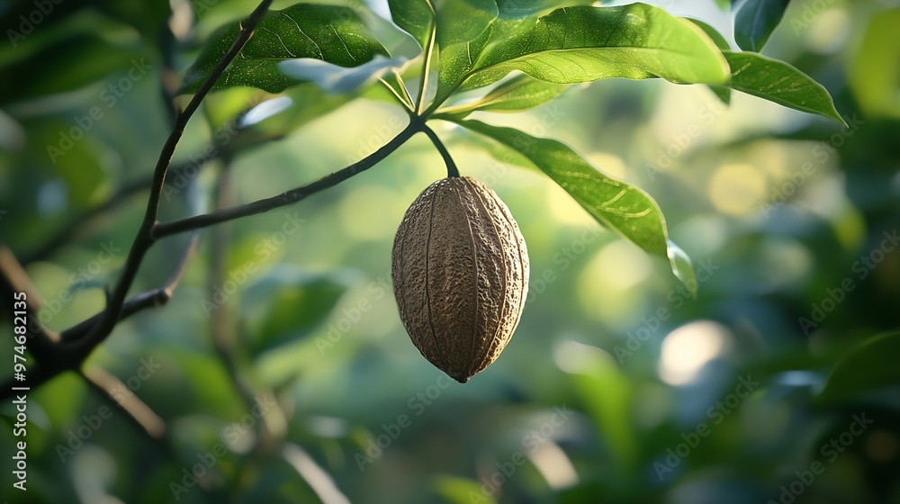 Poster nutmeg is a plant in the form of a tree that originates from the banda islands maluku the fruit is o