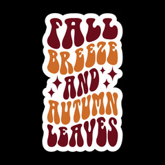 Fall Breeze And Autumn Leaves