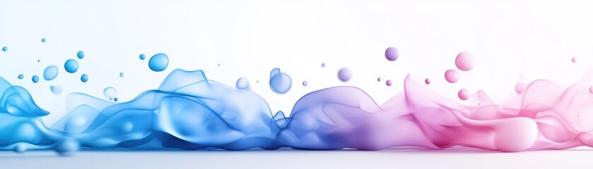 A fluid blend of blue and pink colors creating a mesmerizing wave effect, perfect for backgrounds and designs.