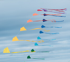 Sky Dance: A Cascade of Colorful Kites