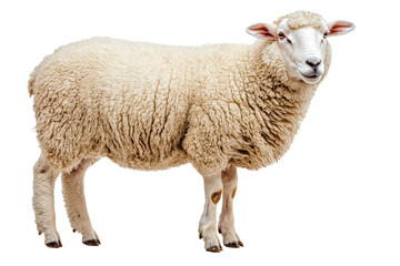 A sheep. Isolated on transparent background