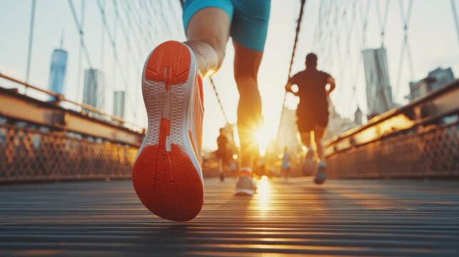 run running sneakers legs speed