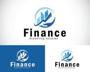 growth finance logo creative diagram market invest solution