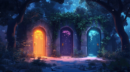 Magic Forest Doors.