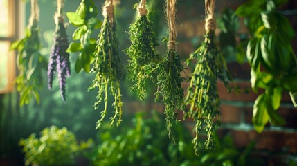 Obraz premium Minimalist Background: Green and Natural Food Concepts for World Vegan Day 