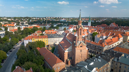Obraz premium Cathedral of St. Nicholas the Bishop in Kalisz, Poland.