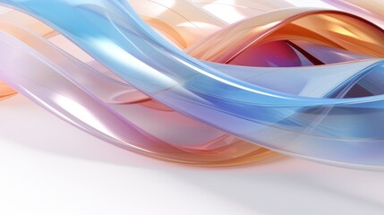 Naklejka premium Abstract colorful waves of light and shadow create a dynamic and modern design.