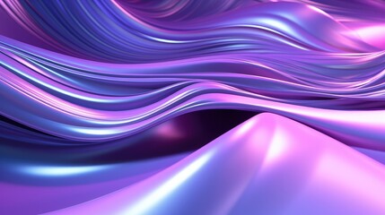 Fototapeta premium Abstract purple and blue gradient background with flowing lines and smooth curves.