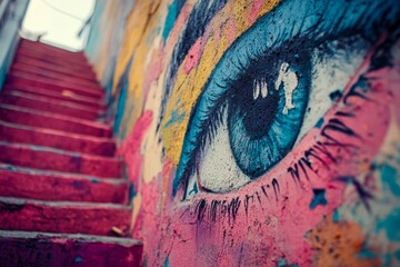 Stunning abstract wall art showcasing urban contemporary culture in vibrant city landscapes