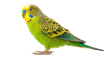 Fototapeta premium green budgie isolated on transparent background