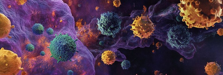 viruses cells infection graphics contamination