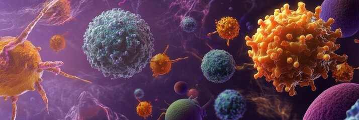 viruses cells infection graphics contamination