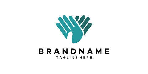 a graphic image with a wishing hand theme, on a white background. vector graphic base.