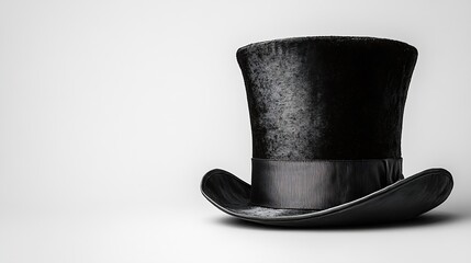 Black magician top hat isolated on white : Generative AI