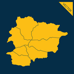 Obraz premium Angola map