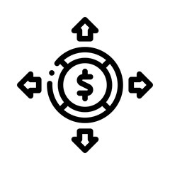 financial inclusion line icon