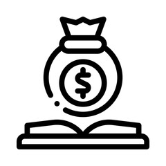 financial education line icon