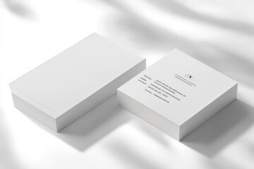 Business Card Mockup on Isolated Background created with Generative AI