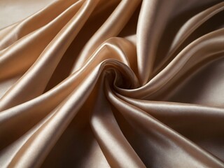 Fototapeta premium Smooth silk fabric is a luxurious material known for its soft, lustrous texture and elegant drape. The natural luster of the fabric. AI Illustration.