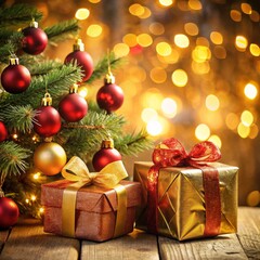 Christmas Tree Ornaments with Gifts, Christmas Ornament , Gift Wrap , Holiday Decoration