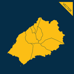 Obraz premium St Helena map