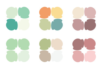 Abstract color palette guide 