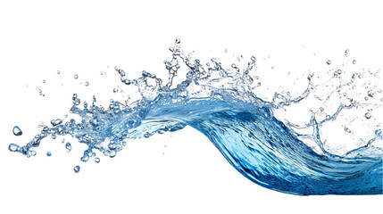 Blue water swirl splash.