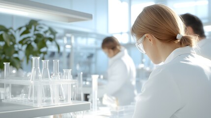 Advanced Carbon Capture Research Lab with Scientists Innovating Solutions for Atmospheric Balance - Bioengineering for Ecosystem Restoration and Sustainability