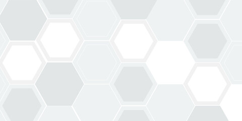 White hexagon abtract background. White recycle hexagon cardboard surface background abstract modern