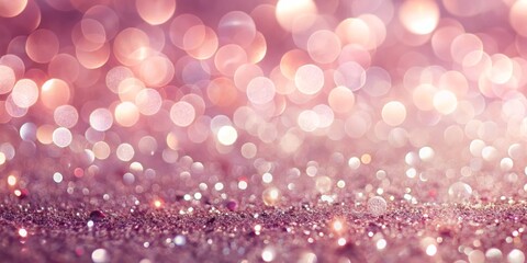 Pink Glitter Bokeh Background with Soft Focus, Pink, Sparkle, Glitter