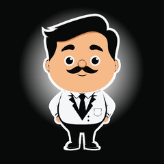 set of cartoon manager