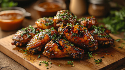 Fried Chicken Wings and Legs - Food Photography