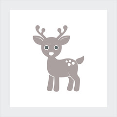 Christmas reindeer vector illustration
