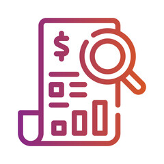 audit gradient icon
