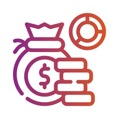 budget gradient icon