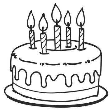 recommend clip art: birthday cake with candles