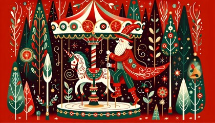 Obraz premium Fantasía Navideña