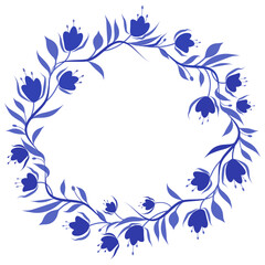 Black icon isolated on white background. Winner circle wreath. Victory round crown. Leaf award emblem. Symbol border. Branch logo. Branch with leaves. Crest badge raster version