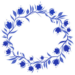 Black icon isolated on white background. Winner circle wreath. Victory round crown. Leaf award emblem. Symbol border. Branch logo. Branch with leaves. Crest badge. Vector illustration