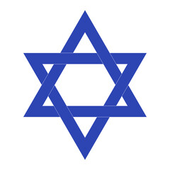 Star david line isolated  element for banner design. Symbol shield. Shield sign icon. Abstract background raster version