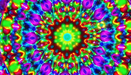 Vibrant Digital Kaleidoscope