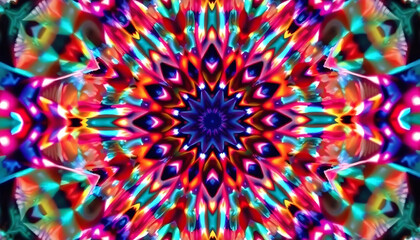 Vibrant Digital Kaleidoscope