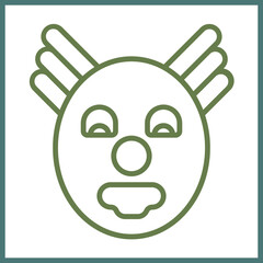 Clown Icon Design
