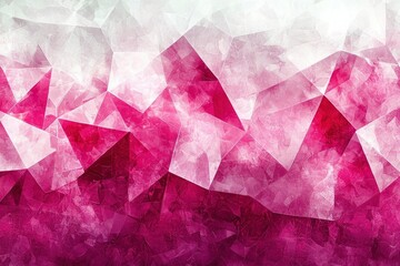 Naklejka premium Abstract Pink and White Geometric Pattern with Frosted Texture