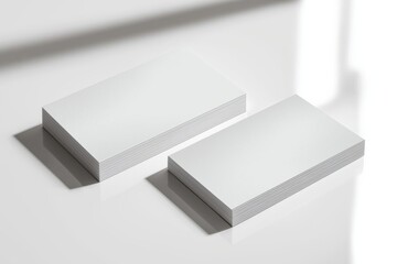 Business Card Mockup on Isolated Background created with Generative AI
