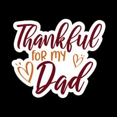 Thankful Family Sticker Design