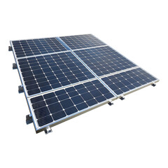 Solar panels on vibrant transparent background high res 8K